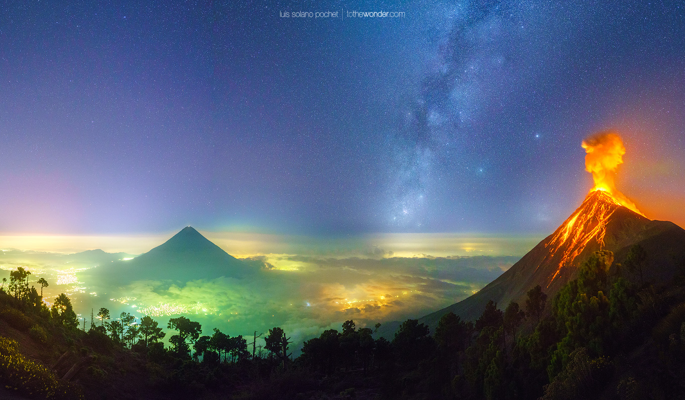 Luis Solano Pochet ToTheWonder Workshops Photography Landscape Wildlife Guatemala Atitlán Acatenango Fuego Agua Volcan Volcanoe Lake Lago Lava Astrophotography Milky Way